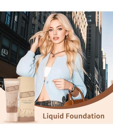 Liquid Foundation | Waterproof Dew Foundation with a Subtle Sheen | Luminous Silk Foundation to Enhance Natural Skin Tone | Lightweight | Versatile Use | 35ml | For Photography - Buy Online on GoSupps.com