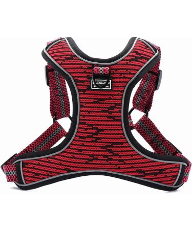 Suredoo Reflective Dog Harness for Medium & Small Breeds - No-Pull Adjustable Soft & Safe for Puppies - Size S Red - Buy Online on GoSupps.com