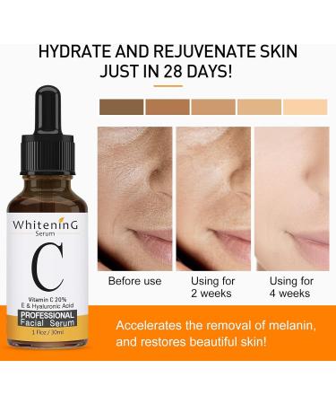 Memonotry Vitamin C Serum with Hyaluronic Acid - Anti Aging, Pore Minimizer, Acne Scar & Dark Spot Remover - 30.00 ml (Pack of 1) - Buy Online on GoSupps.com