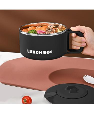 CENMOO Noodle Bowl Ramen Bowl 1200ml Ramen Kitchen Noodle Bowl with Lid Ram Bowl with Handle for Microwave Portable Soup Bowl Lunch Box for - Buy Online on GoSupps.com