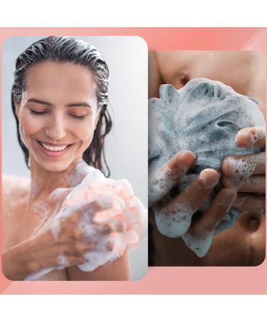 24 Pcs Soft Net Body Scrubber Sponge Balls - Bath Shower Loofahs Bulk for Kids, Men, and Women - Buy Online on GoSupps.com