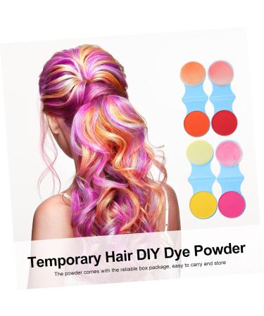 FRCOLOR 8pcs Temporary Hair Dye Powder - Bright Hair Chalk for Kids | Washable Coloring Accessory - Buy Online on GoSupps.com