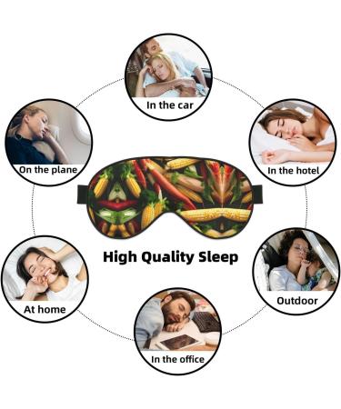 Buy Vegetable Corn Soft Sleep Eye Mask | Breathable Eye Patch for Women | Ideal for Travel & Relaxation - Buy Online on GoSupps.com