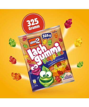 Nimm2 Lachgummi Happies - 325g Fruit Gum with Juice & Vitamins - Shop Internationally - Buy Online on GoSupps.com