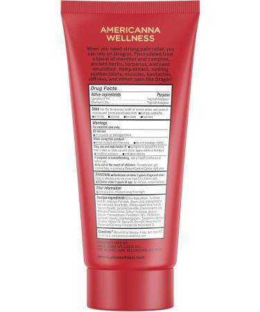 Dragon Pain Relieving Lotion 3.4oz | Fast-Absorbing Muscle & Joint Relief | Natural Ingredients for Back Elbows Feet Hips Legs & Neck - Buy Online on GoSupps.com