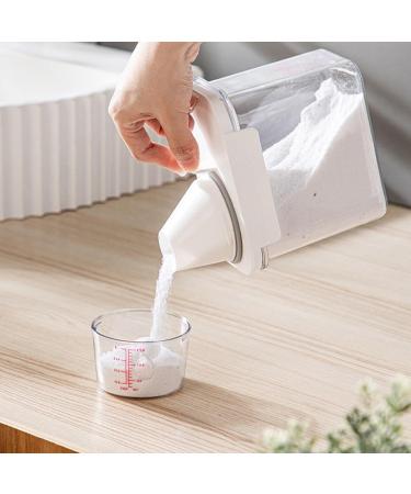 CNANRNANC Airtight Detergent Dispenser with Measuring Cup Washing Powder Dispenser Washing Powder Storage Bucket Laundry Detergent Box (2300 ml) 2300ML - Buy Online on GoSupps.com