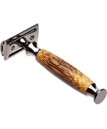 Eco-Friendly Bambuswald Wet Razor for Men - Sustainable Bamboo Razor for Beard Care | Skin-Friendly Shaving with Interchangeable Blades - Buy Online on GoSupps.com