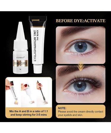 YUOLITA 2 in 1 Black Eyelash Tint & Lash Lift Kit - Professional 6 Weeks Lasting DIY Hair Dying - Salon & Home Use - Buy Online on GoSupps.com