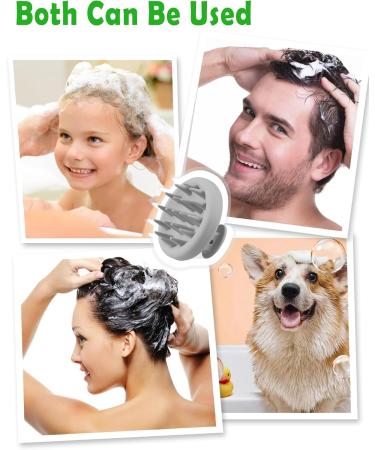 Sivlki Scalp Massage Brush | Silicone Shampoo Brush for Dandruff & Hair Growth | Stimulate Scalp & Enhance Peeling Relief - Buy Online on GoSupps.com
