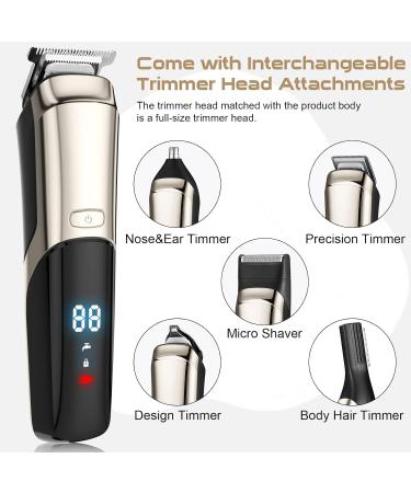Premium 16-in-1 Beard Trimmer for Men - Cordless Waterproof Grooming Kit with Electric Razor & Luxury Gift Box - Buy Online on GoSupps.com
