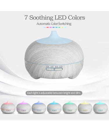 Buy Hianjoo 500ml Aroma Diffuser - Ultra Quiet Humidifier with LED Light Timer for Bedroom & Yoga - International Shipping Available - Buy Online on GoSupps.com
