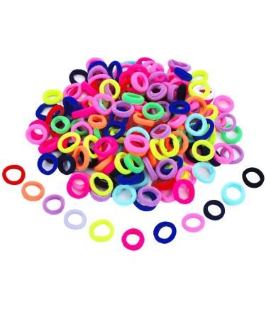 200 Pieces Mini Hairbands Girl Baby's Elastic Hair Ties Tiny Soft Rubber Bands for Baby Kids (Assorted Colors) - Buy Online on GoSupps.com
