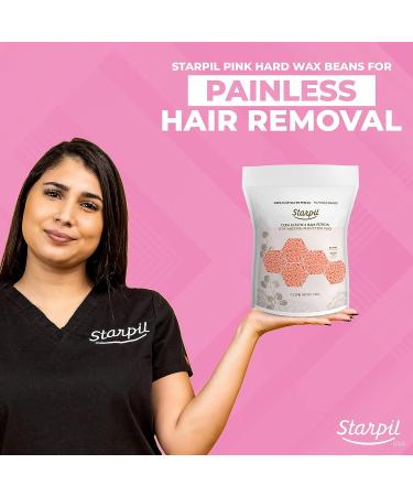 Starpil Wax 1000g Pink Hard Wax Beans - Painless Hair Removal for Face, Bikini, Brazilian - Stripless Wax Beads - Low Temp Polymer Blend - 2.2lb Pack - Buy Online on GoSupps.com