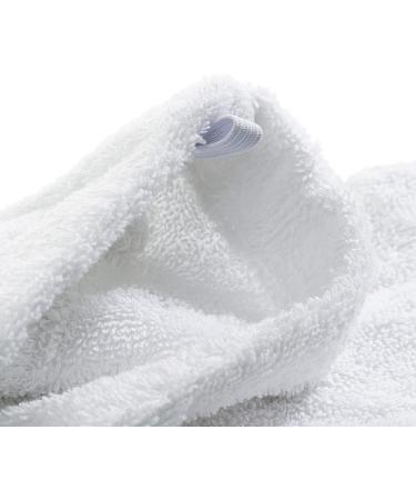 SELARUS Turkish Cotton Hair Towel Wrap for Women - Quick Dry, Super Absorbent Towels for Curly & Long Hair - 1 Pack (White, 10x26 inches) - Buy Online on GoSupps.com