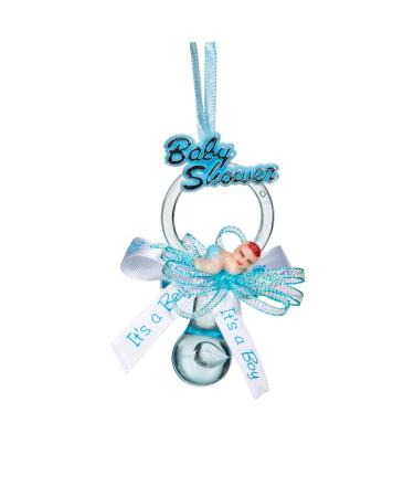 Baby Shower Party Favor Pacifier Necklace (12 Pcs.): Adorable Keepsake for Expecting Moms & Guests  Premium Supplies for Gender Reveal Announcements  Decorations  Games  Cupcake Toppers  & More (Blue)
