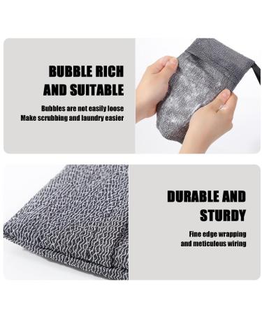 4-Pack Organic Sisal Soap Bags - Eco-Friendly Soap Sacks for Foam Drying & Exfoliating - Buy Online on GoSupps.com