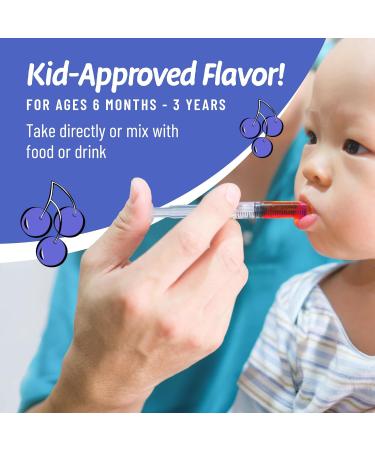 Legendairy Milk Elderberry Syrup Organic Liquid Drops for Babies & Toddlers, Immune Support Supplement Vitamin C, Zinc, Echinacea, Natural Baby Multivitamin Tincture Infant Immunity Kids 30 Servings - Buy Online on GoSupps.com