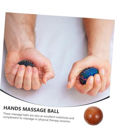 Beavorty Rot 2-St Health Ball - Wooden Handball Foot Massager for Fitness | Retro Red Rosewood 5.5x5.5cm Gift for Feet Care - Buy Online on GoSupps.com