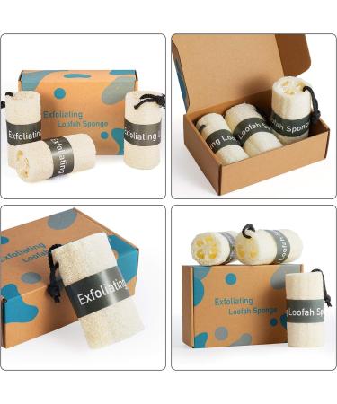 Hankk Premium Bath Loofahs - Natural Exfoliating Sponge for Body and Dishes - Buy Online on GoSupps.com