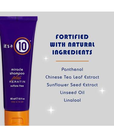 It's A 10 Miracle Shampoo Plus Keratin 2 oz - Unisex - Pack of 1 - Buy Online on GoSupps.com