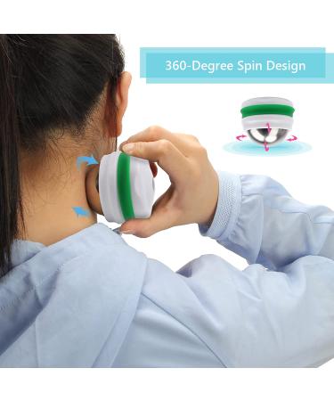 AHIER Cold Massage Roller Ball - Cold Therapy Relief for Deep Tissue Massage and Pain Relief - Great Tool for Back/Neck Pain, Muscles Recovery, and Inflammation (White) - Buy Online on GoSupps.com