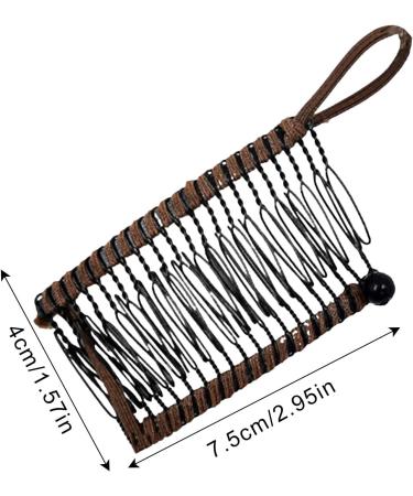 Large Size Stretch Banana Clips Banana Clip Comb Stretchy Banana Comb Hair Clips Clincher Combs Vintage Banana Hair Clips Holder Clip for Fixing Hair Banana Combs for Women With Thick Curly Hair Dark Coffee - Buy Online on GoSupps.com