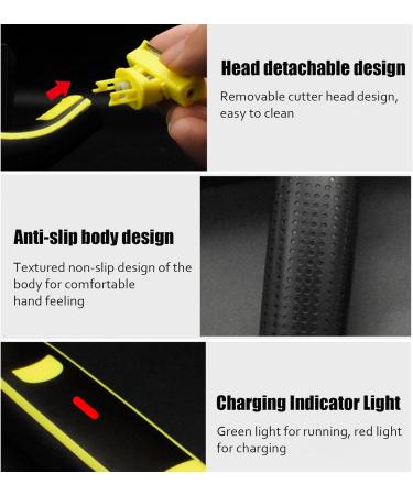 Wet and Dry Shaver for Men Men's Electric Shaver Waterproof Mens Rotary Facial Shaver Body Groomer Shaver Electric Beard Trimmer and Shaver with 4 Interchangeable Cutter Heads with Cleaning Brush - Buy Online on GoSupps.com