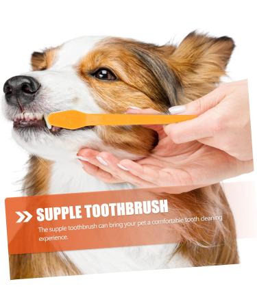 Kisangel 30 pcs Dual-head Handheld Clean Supplies Cat Nylon Oral Cleaning Brush Small Pet Puppy Portable 1 count (Pack of 1) Assorted Colorx3pcs - Buy Online on GoSupps.com