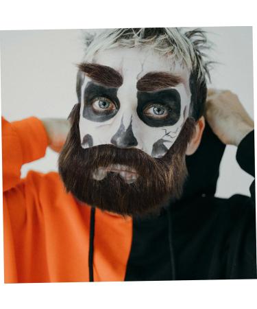 FOYTOKI 1 Set Beard Dress up Omfortable Eyebrow Faux Beard Prop Grey Santa Claus Beard False Mustache Plush - Buy Online on GoSupps.com