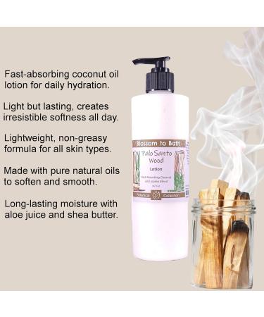 Blossom to Bath Palo Santo Wood Lotion (16 ounce) - Natural Fragrance - Absorbs Quickly with a Spa Inspired Herbal Scent Palo Santo Wood 16 Fl Oz (Pack of 1) - Buy Online on GoSupps.com