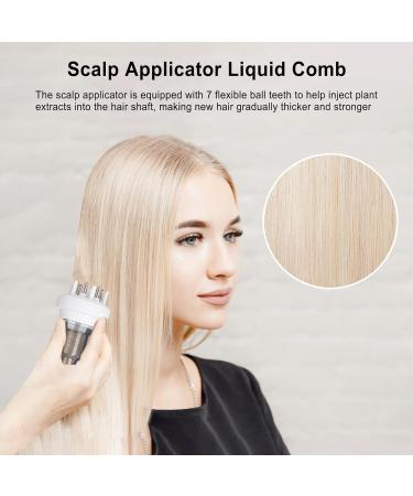 Hair Oil Applicator - Root Applicator Bottle for Hair - Stainless Steel Roller Ball Head Liquid Brush for Essential Oil Scalp Massager for Head Holdes White - Buy Online on GoSupps.com