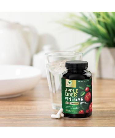 Apple Cider Vinegar Capsules ACV Supplements 1877mg Vitamin D3 Zinc & Best ACV Supplement Pills Supporting Gut Health for Better Digestion Immune System Support Non-GMO & Gluten Free 60 Capsules 60 Count (Pack of 1) - Buy Online on GoSupps.com