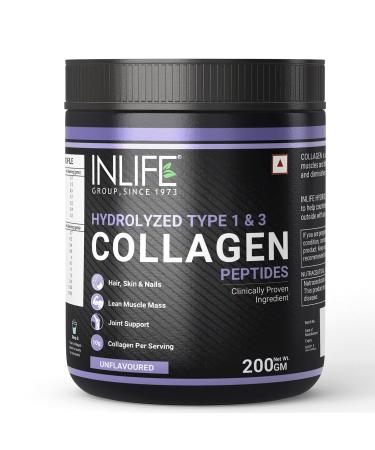 Japanese Hydrolyzed Collagen Peptides Powder Clinically Proven Ingredient Type 1 & 3 Skin Health Bone Health Supplement for Men & Women (Unflavoured Collagen 200g)