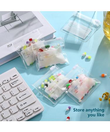 Reusable Zippered Pill Pouch Set with Labels - 12 Pieces - Buy Online on GoSupps.com