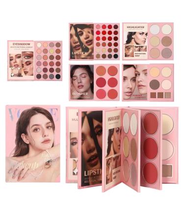 Palette De Fards Paupi res | Kit De Maquillage Blush Style Livre 5 Couches Palette De Maquillage Visage Complet - Pour Femmes D butantes Passionn es Quotidien Mariage F te Entra nement