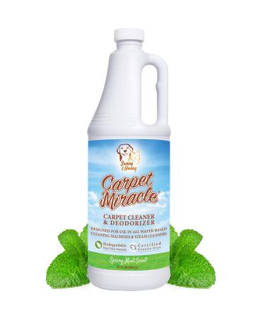 Carpet Miracle - Carpet Cleaner Shampoo Solution for Machine Use, Deep Stain Remover and Odor Deodorizing Formula, Use On Rug Car Upholstery and Carpets (32FL OZ) - Buy Online on GoSupps.com