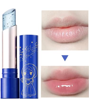  Generisch Temperature-changing lipstick Jelly Blue Moisture Balm moisturizing smooth lip color soft and color-changing makeup pencil long-lasting glossy beauty product - Buy Online on GoSupps.com