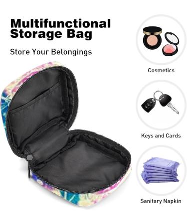 Colorful Dreamcatcher Feather Period Bag - GIAPB Sanitary Napkin Storage & Travel Makeup Pouch - Buy Online on GoSupps.com