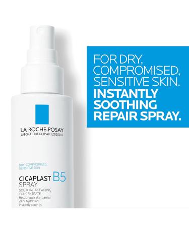 La Roche-Posay Cicaplast B5 Spray With Vitamin B5 Panthenol & Madecassoside Hydrating Face Mist For Skin Barrier Repair Soothing Touch-Free Face & Body Spray Sensitive Skin & Dermatologist Tested - Buy Online on GoSupps.com