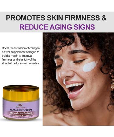 Ultra Reset Anti Aging Cream - Reduce Wrinkles & Fine Lines Boost Firmness & Elasticity with Gotu Kola Collagen Retinol & Hyaluronic Acid - Shop Internationally - Buy Online on GoSupps.com
