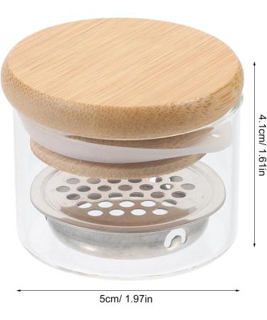 FOMIYES Manicure Nail Dish Cup Nail Liquid Holder Glass Nail Dish Cup Nail Dappen Dish with Lid and Stainless Steel Mesh Manicure Tools - Buy Online on GoSupps.com