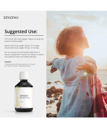 Zinzino BalanceOil+ - Omega Balance Supplement with Wild-Caught Fish Oil Olive Oil Omega-3 & Vitamin D3 - Supports Heart Health & Well-Being - 300ml - Buy Online on GoSupps.com