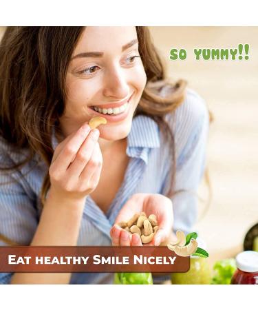 Hansia Organic Keto Kosher Vegan Cashews - 1 lb Pack - Dry Roasted Unsalted Superfood, Gluten-Free, Fresh, Healthy Snacks - High Protein, Fiber, Vitamin, and Iron - Buy Online on GoSupps.com