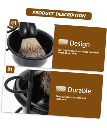 FOMIYES Men's Grooming Kit - 3 Sets Beard Care with Razor Brush Holder & Shaving Bowl - Premium Cosmetology Supplies for Beard Maintenance - Buy Online on GoSupps.com