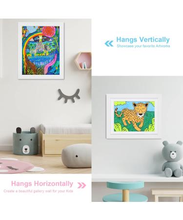 Kids Art Frames 11x14 Front Opening | Changeable Display for Children's Artwork | Holds 50 Pcs | Hanging Art Portfolio Storage | White 1pack - Buy Online on GoSupps.com