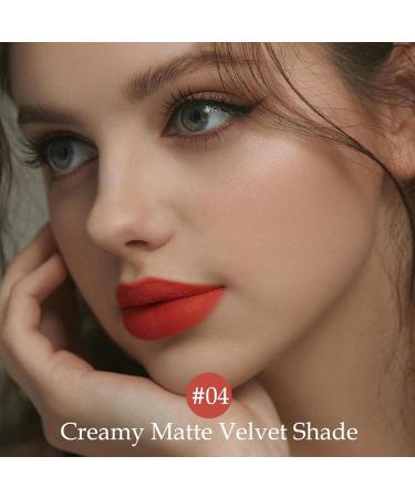 Boobeen Matte Velvet Lip Glaze #04 - Long Lasting Highly Pigmented Liquid Lipstick for Smooth Silky Finish | International Shipping Available - Buy Online on GoSupps.com