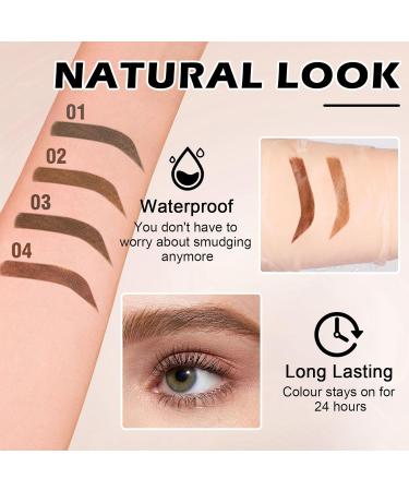 Buy CAHIUYOA 2PCS Waterproof Eyebrow Gel - Long-lasting Tinted Brow Mascara for Natural Brows - 02 Light Brown | International Shipping Available - Buy Online on GoSupps.com