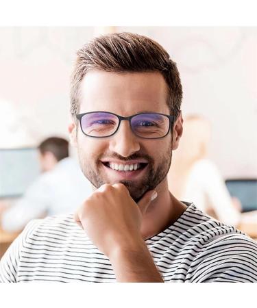 5 Pack Reading Glasses - Blue Light Blocking Anti UV Eyeglasses for Men & Women Lightweight 2.5x Magnification - Three Black & Two Grey - Buy Online on GoSupps.com