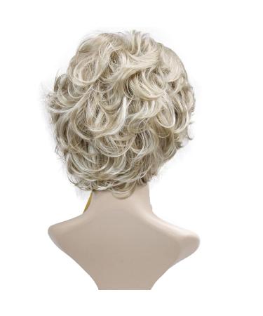 Short Layered Shaggy Wavy Bob Wig | Full Synthetic Capless Wig for White Women | Blonde Highlights L16-613 - Buy Online on GoSupps.com