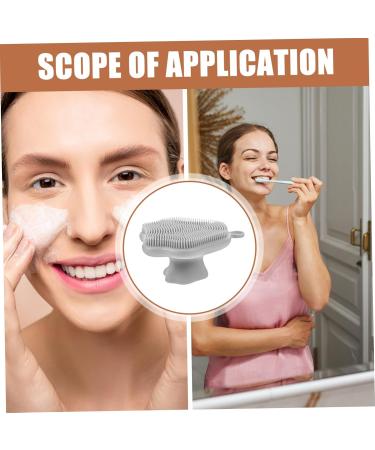 MAGICLULU Face Brush Face Exfoliation Brush Silicone Bath Scrubber Silicone Facial Brush Women Facial Brush Handheld Facial Brush Cleansing Facial Brush Man Makeup Brush - Buy Online on GoSupps.com